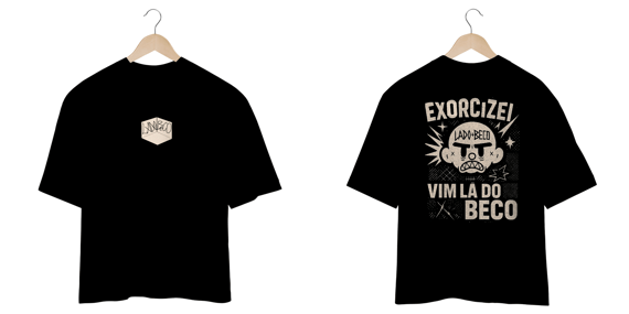 Camiseta Oversized Lado Beco Exorcizei 