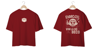 Nome do produto Camiseta Oversized Lado Beco Exorcizei 