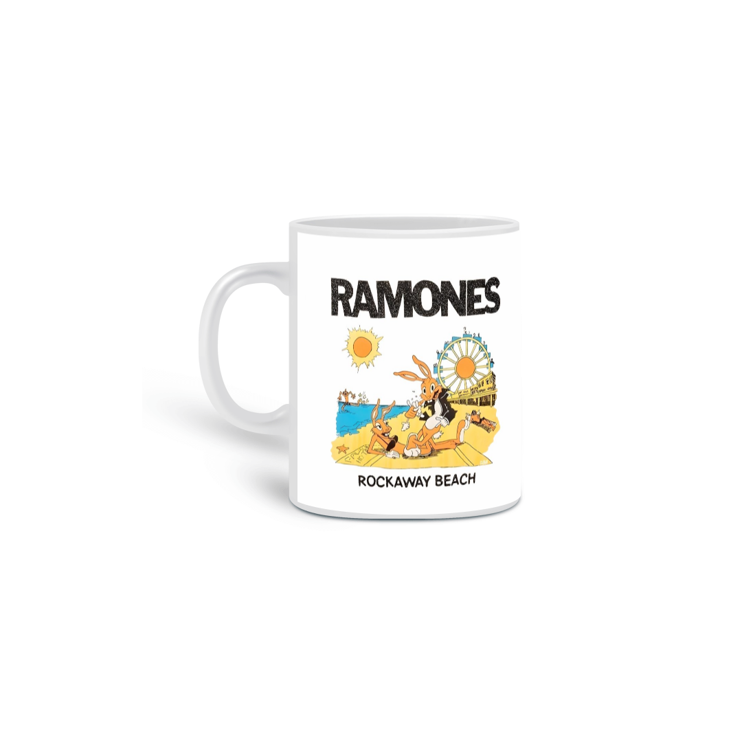 Nome do produto: Caneca Ramones  Rockaway Beach