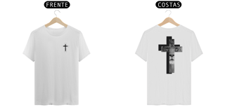 Nome do produto T-Shirt Cruz / Leão de Judá - Branca