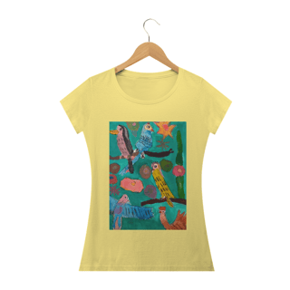 Nome do produto Camiseta baby long PÁSSAROS