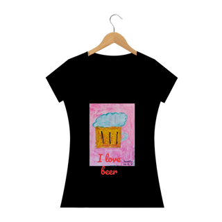 Camisa beer  baby long feminina