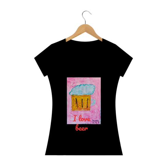 Camisa beer  baby long feminina