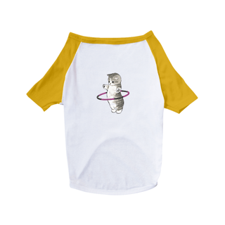 Nome do produto Camisa de pet- Gatinho com um bambolê