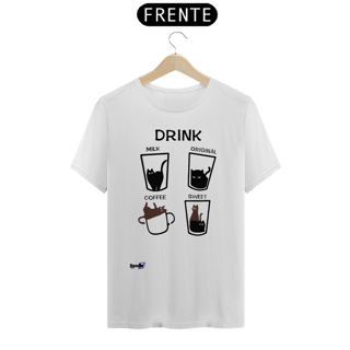 Camisa T-SHIRT QUALITY- COFFE CAT