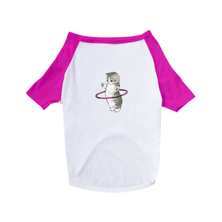 Nome do produto Camisa de pet- Gatinho com um bambolê