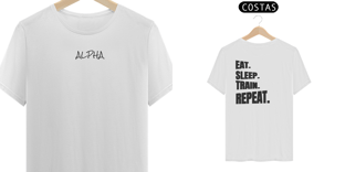 Nome do produtoCamiseta ALPHA Comer, Dormir, Treinar e Repetir.