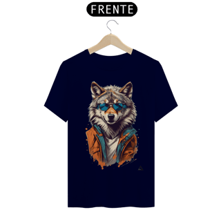 Nome do produto Lobo De Óculos Escuro - Camiseta