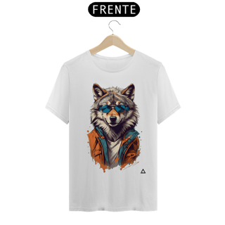 Nome do produto Lobo De Óculos Escuro - Camiseta