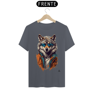 Nome do produto Lobo De Óculos Escuro - Camiseta