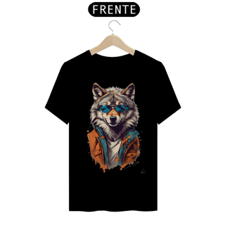 Nome do produto Lobo De Óculos Escuro - Camiseta
