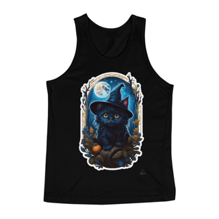 Nome do produto Gato Bruxo - Camiseta Regata