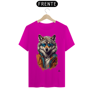 Nome do produto Lobo De Óculos Escuro - Camiseta