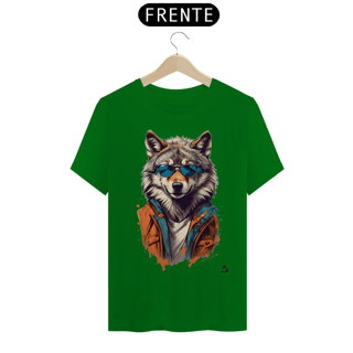 Nome do produto Lobo De Óculos Escuro - Camiseta