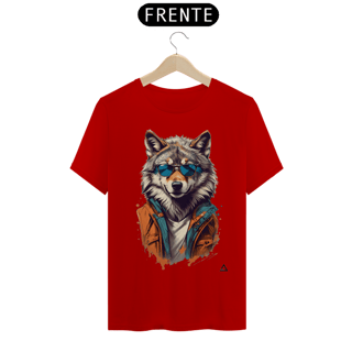 Nome do produto Lobo De Óculos Escuro - Camiseta