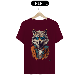Nome do produto Lobo De Óculos Escuro - Camiseta