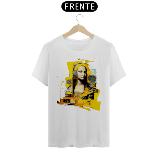 Golden Gaze: Mona's Yellow Art