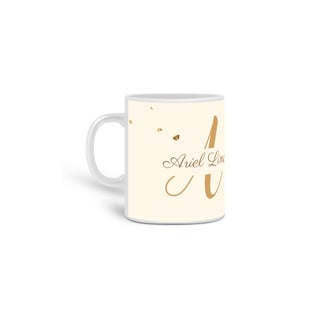 Caneca Nome Dourado