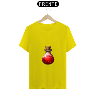 Nome do produto Camiseta Unissex Poção de Vida RPG Vermelha Algodão 100