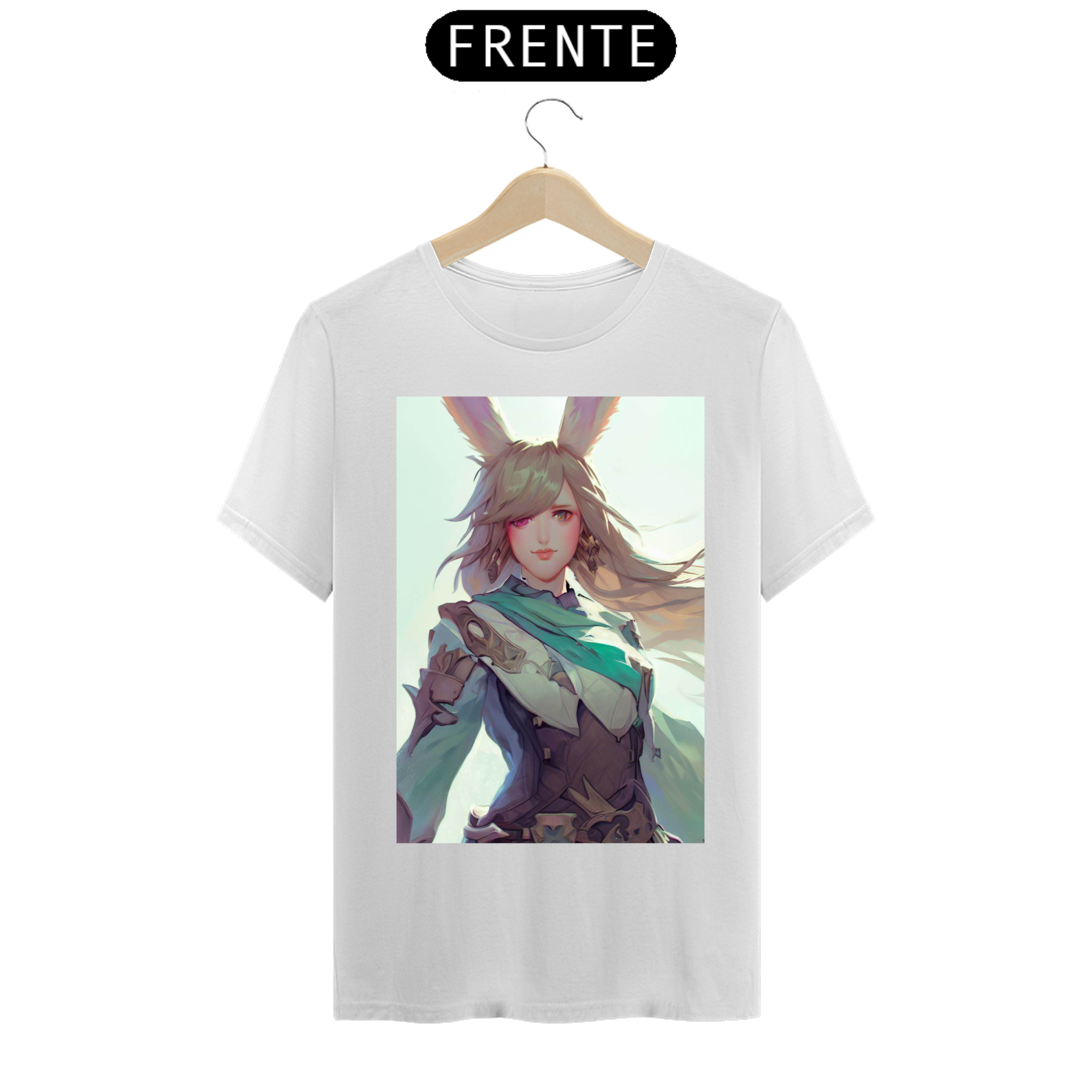 Camiseta Unissex Raça Viera Final Fantasy Algodão 100