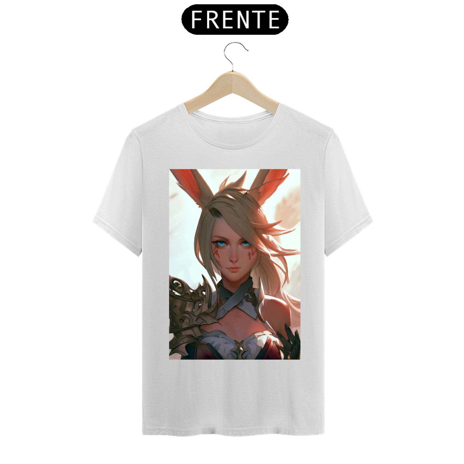 Camiseta Unissex Raça Viera Final Fantasy Algodão 100