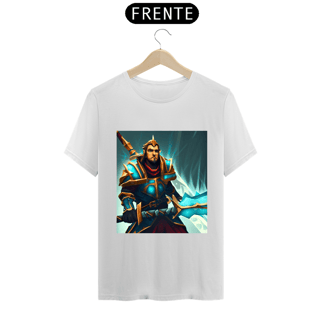 Camiseta Unissex Runescape Guerreiro Espada Grande Algodão 100