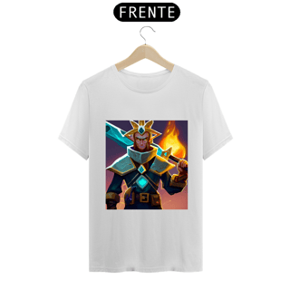 Nome do produto Camiseta Unissex Runescape Guerreiro Espada de Fogo Algodão 100