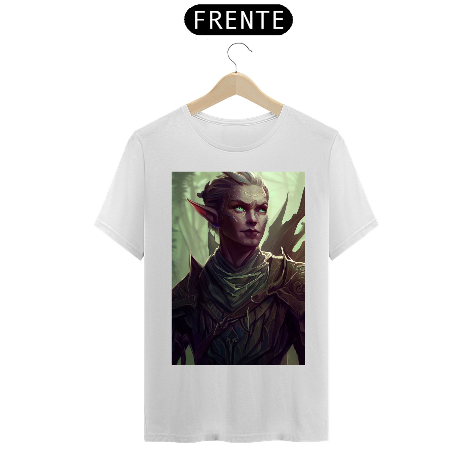 Camiseta Unissex Bosmer Elfo The Elder Scrolls Algodão 100