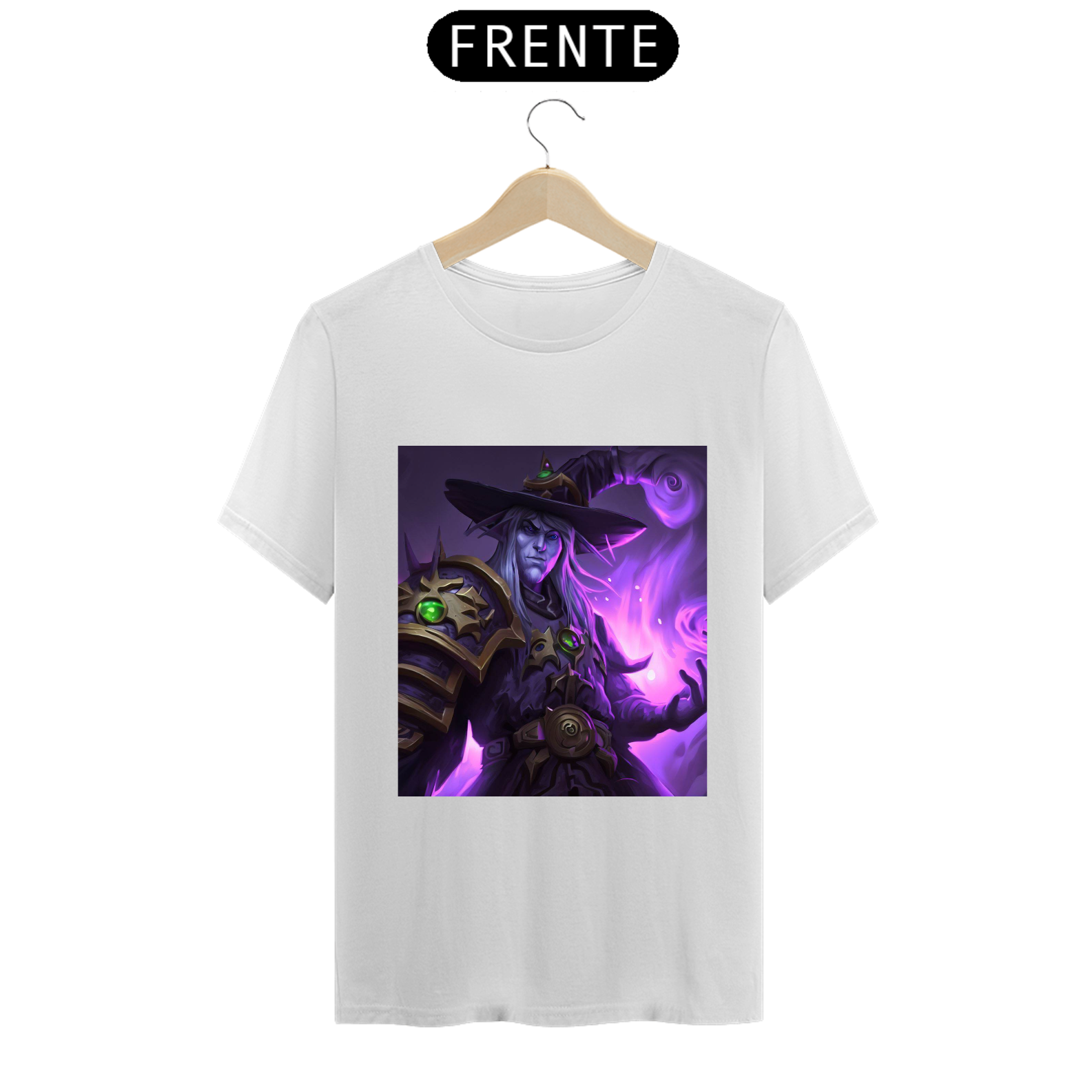 Camiseta Unissex Warlock Bruxo World of Warcraft Algodão 100