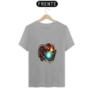 Nome do produto Camiseta Unissex Dragão Bola de Cristal Dungeons & Dragons Algodão 100