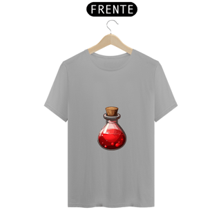 Nome do produto Camiseta Unissex Poção de Vida RPG Vermelha Algodão 100