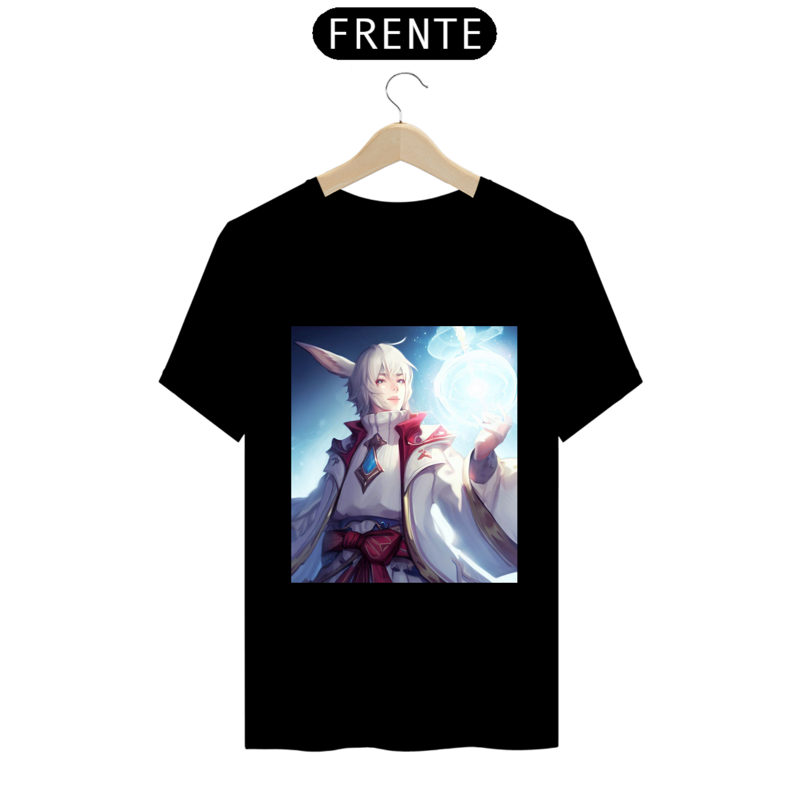 Camiseta Unissex Mago Branco White Mage Final Fantasy Algodão 100