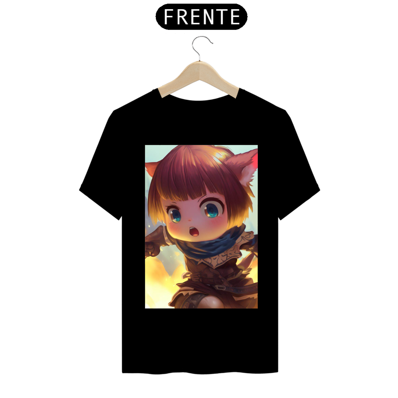 Camiseta Unissex Raça Lalafell Final Fantasy Algodão 100