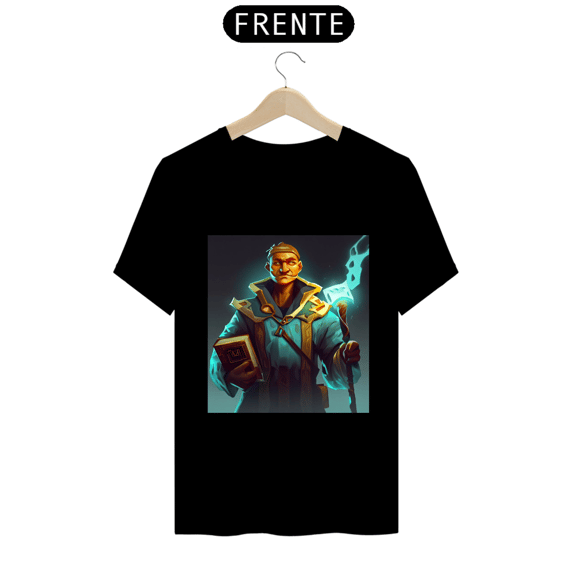 Camiseta Unissex Runescape Mago Antigo Algodão 100