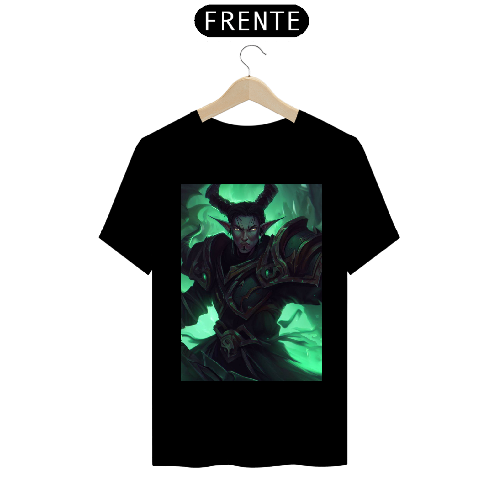 Camiseta Unissex Caçador de Demônios Demon Hunter World of Warcraft Algodão 100