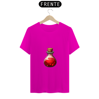 Nome do produto Camiseta Unissex Poção de Vida RPG Vermelha Algodão 100