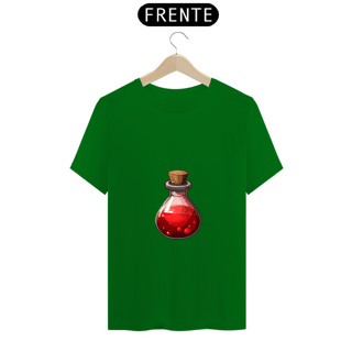 Nome do produto Camiseta Unissex Poção de Vida RPG Vermelha Algodão 100
