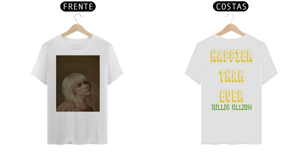 Nome do produto: CAMISETA DA BILLIE ELLISH 