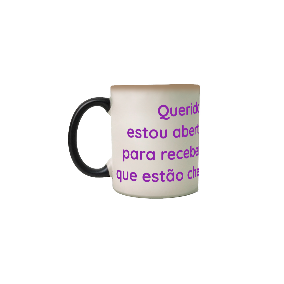 Nome do produto: CANECA- Mantra Querido Universo - Violeta