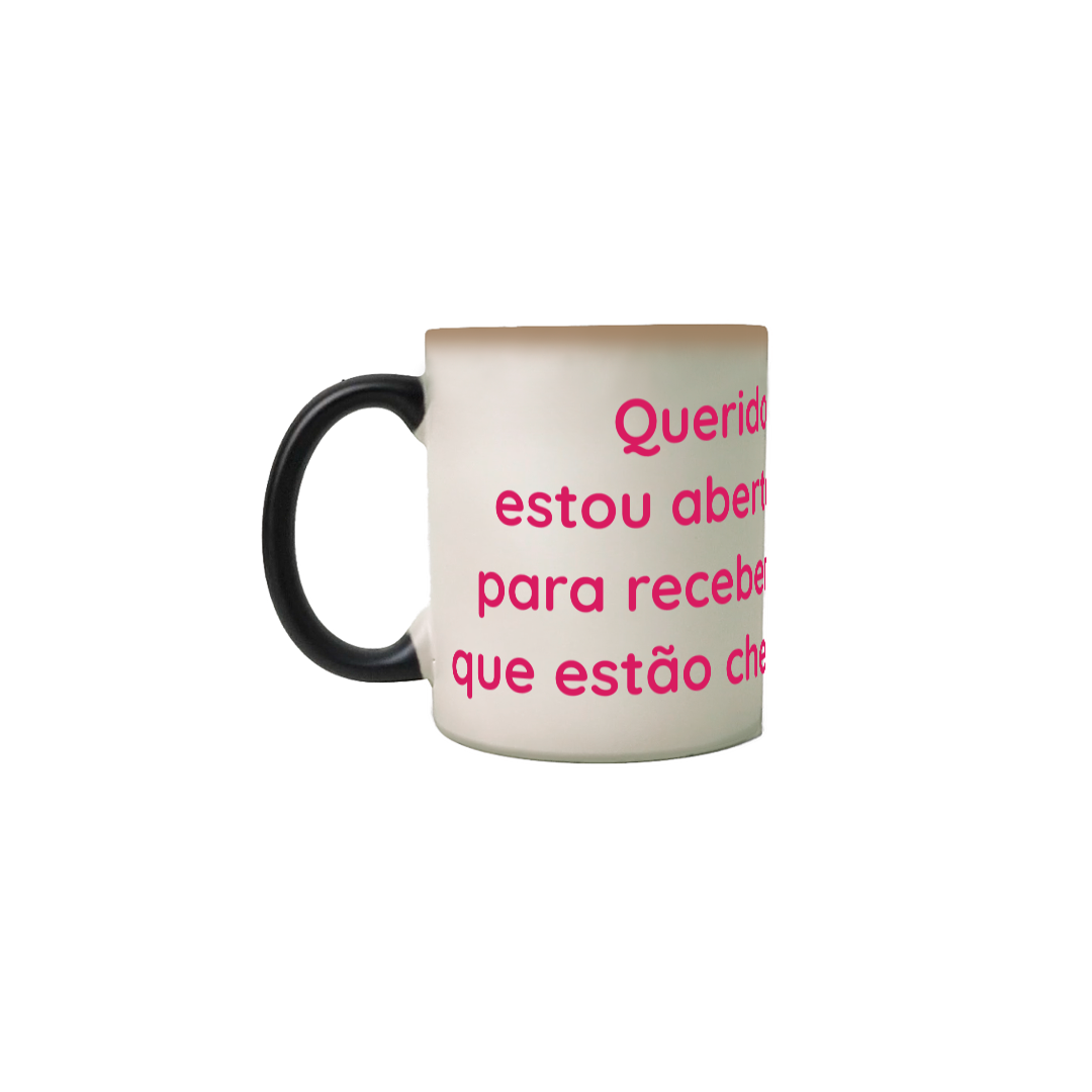 Nome do produto: CANECA - Mantra Querido Universo - Rosa