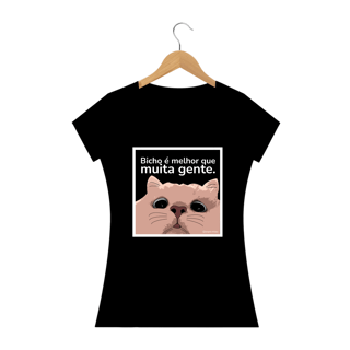 Camiseta Gato - Bicho é melhor que muita gente