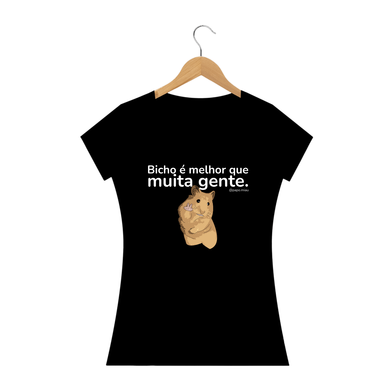 Camiseta Hamster - bicho é melhor que muita gente