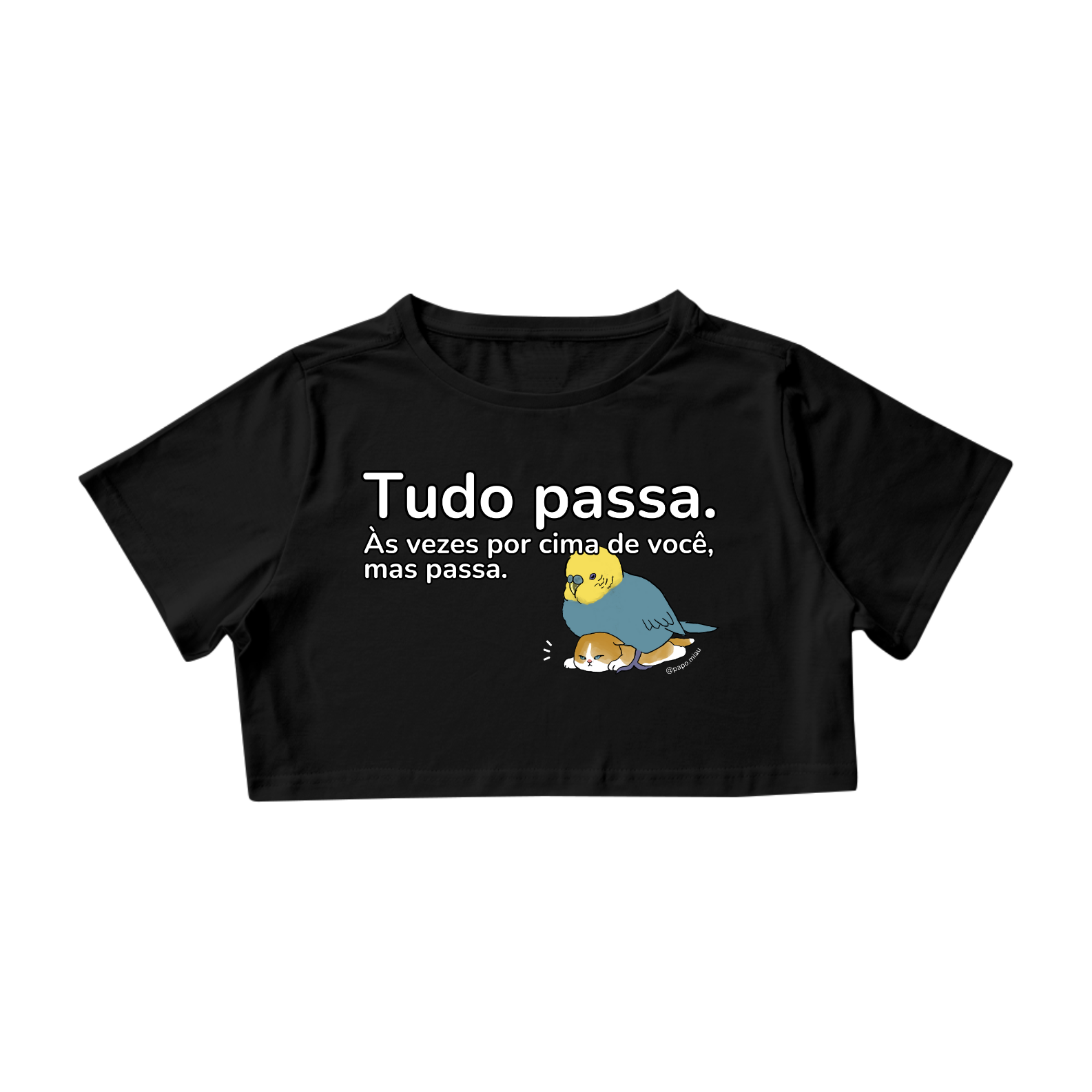 Cropped Gato - tudo passa 