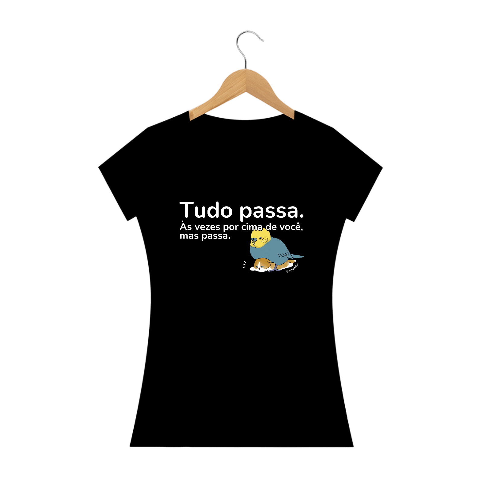 Camiseta Gato - tudo passa