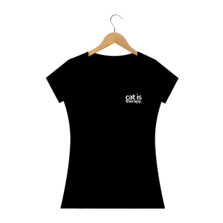 Nome do produto Camiseta Minimalista - cat is therapy