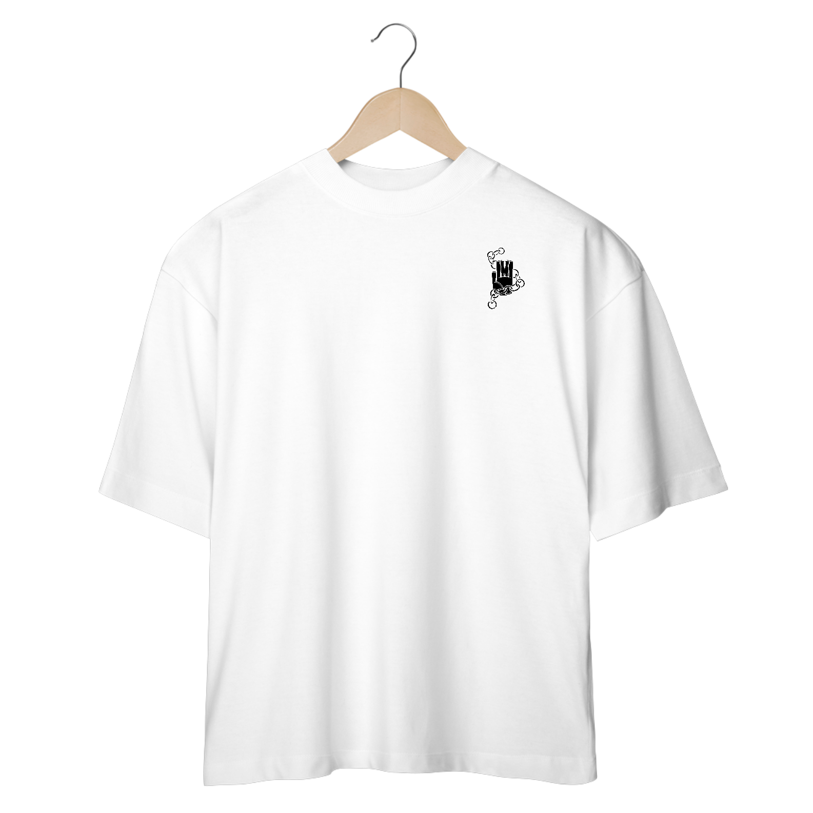 Camiseta Oversized Minimalista Cruzeders Frente 