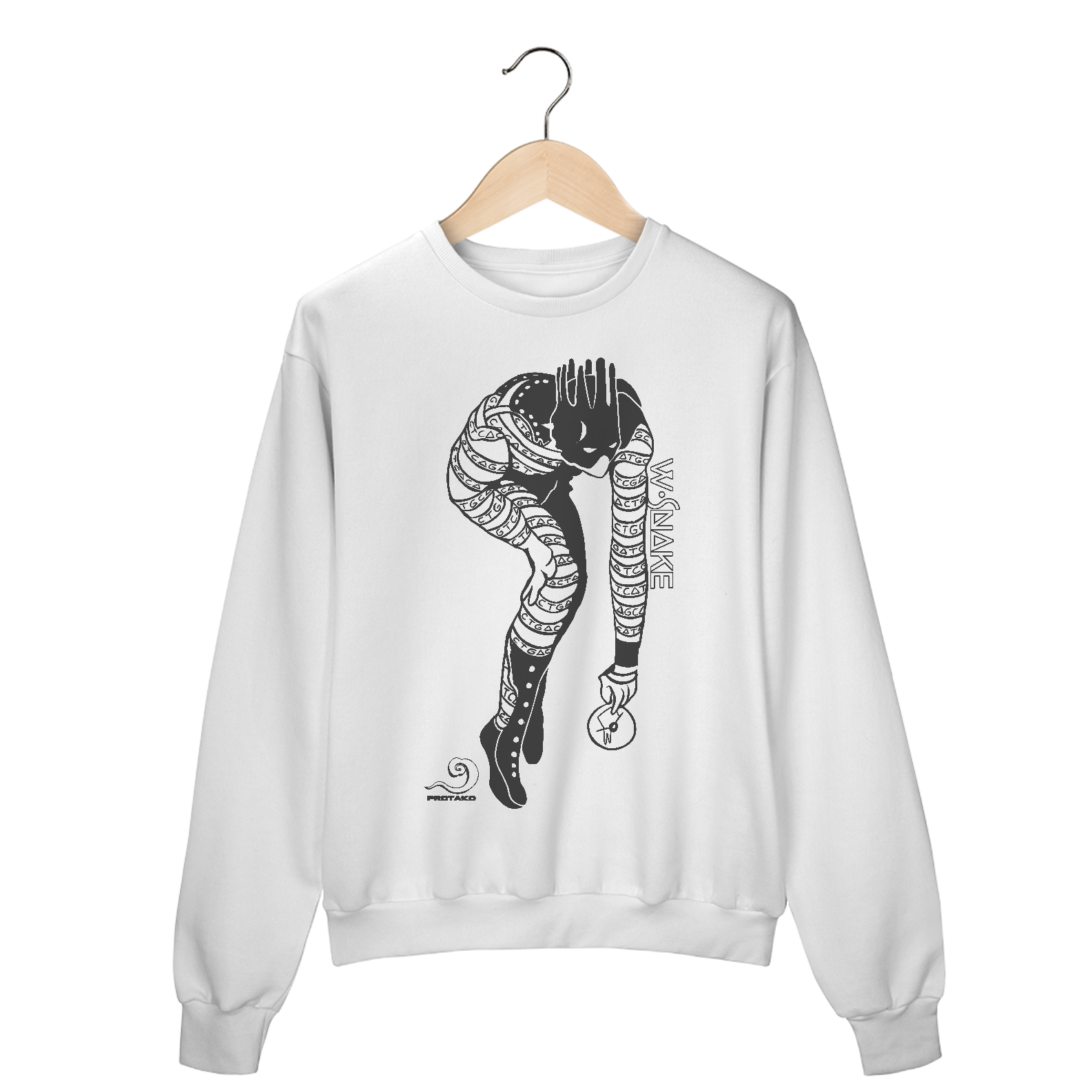 Moletom Unisex Fechado W Snake Frente