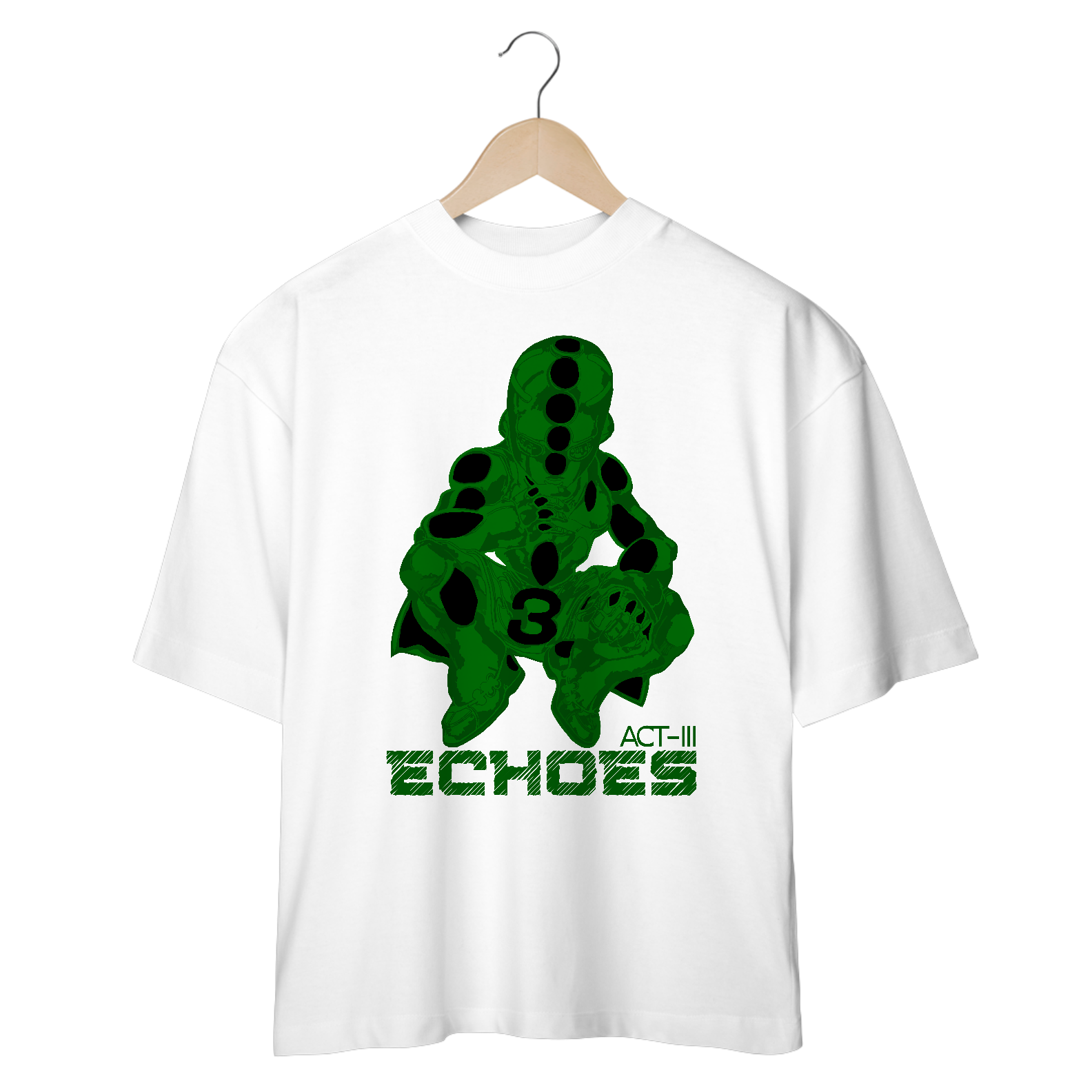 Camiseta Oversized Echoes Frente 