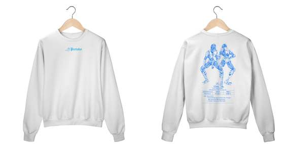 Moletom Fechado Unisex Ziper Frente Costas