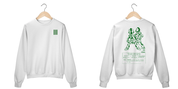 Moletom Fechado Unisex Echoes Frente Costas